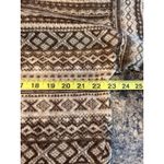 Ralph Lauren Lauren  Active Medium Tribal Print‎ Brown Fleece Hoodie LRL Photo 4