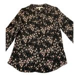 LC Lauren Conrad  Women Size XS Button Up Shirt Roll Tab Sleeve #14-82 Photo 4