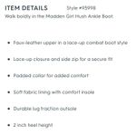 Madden Girl Hush Ankle Boots Photo 9