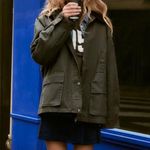 ZARA Corduroy Collar Wax Jacket Photo 1