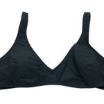 Aerie Real Good Scoop Bikini Top Black V Neck Removable Cups XXL Photo 0