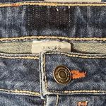 No Boundaries Button Fly Distressed Large Cuff Cropped Jeans Photo 6