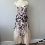 Zimmermann silk linen Floral Midi Dress Purple Size 6 Photo 1