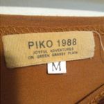 Piko 1988 Loose Fit Long Sleeve Top-Medium-Bamboo Blend-Boat Neck-Mustard-Soft Photo 5