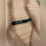 Ralph Lauren Lauren  blush cowl neck cable knit sweater sz 2X Photo 1