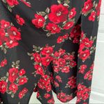 LuLaRoe NWT Women’s Vest Black Red Floral Sleeveless Long Duster Small Photo 5