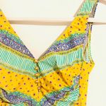 Ariella Vintage Arielle Bright Yellow Printed Swimsuit Photo 3