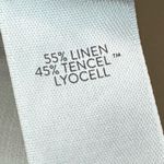 Jill Linen Blend Wide Leg Crops Cream Beachy Pants Trousers Lagenlook Sz MT Tan Size M Photo 6