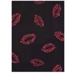 Torrid  Black Lips Georgette Bow Tie Neck Pullover Blouse Size 2X Photo 3