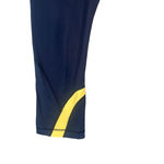 Lululemon  Navy Blue & Yellow Run Inspire Crop II Capri Leggings Women Sz 4 Photo 2