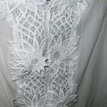 Solitaire  Swim White Crochet Sunflower Swim Cover up Size Small Photo 1