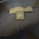 Ann Taylor  Blue Black Diamond Mock Neck Long Sleeve Acrylic Sweater Womens XS Photo 4