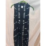 Long Tie Dye Sleeveless Duster Vest Black White Boho Fringe Size undefined Photo 4