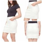 NWT! S.C. & Co. Womens Casual Denim Skort White Size XL Photo 1
