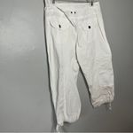 Massini  Women's Y2K 2000’sWhite Cargo Capris Medium 6 Photo 4