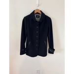 Katherine Hooker Hendre Jacket Black Merino Cashmere Blend Size 2 Photo 3