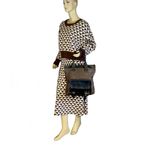 Chloé CHLOE FRONT POCKET TOTE BAG IN BROWN & BLACK LEATHER W/DETACHABLE POUCH Photo 10