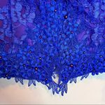 Vintage 80s Size 13/14 Cachet by Bari Protas Lace Embellished Victorian Jacket Purple Photo 1