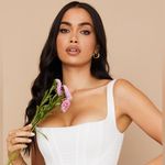 House Of CB House of‎ CB Poppy Corset top white NWOT size L Photo 2