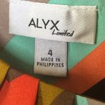 Alyx Geometric Black Orange Green Dress New 4 Photo 4