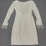 City Studios Shiny White Long Sleeve Dress Photo 0