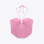 ZARA Tulle Corset Top Photo 3