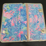 Lilly Pulitzer  Multi-color Spring Prints Travel Organizer‎ Wallet Slim Design Photo 2