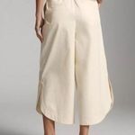 Anthropologie Mare Mare x Curved Hem Chino Pants Wide Leg Small Light Sand Tan Photo 1