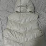 White Puffer Vest Size M Photo 2