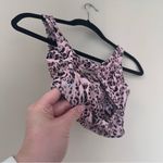 Strut this  Pink Cheetah Print Sports Bra Photo 2