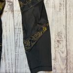 Lole  Burst Black and Gold Print Ankle Leggings. Size Small. EUC Photo 6