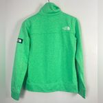 The North Face bright green white detailing zip up jacket size small Photo 6