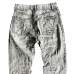 ZARA  Charcoal Denim distressed grey straight leg ripped denim jeans Photo 6
