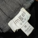 Umgee Black Faux Leather Side Stripe Pull On Elastic Waist High Rise Leggings Photo 1