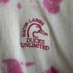 Vintage 90s Ducks Unlimited Macon Ladies T Shirt Pink White XL Extra Large Photo 7