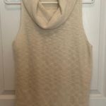 Amazon Off White Sleeveless Turtleneck Top Photo 0