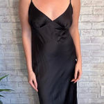 Victoria's Secret Vintage  Black Silk Maxi Gown Photo 0