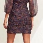 Veronica Beard Kerri Paisley Silk Ruched Mini Dress Photo 1