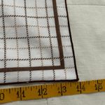 White and brown grid print bandana 0827 Photo 2