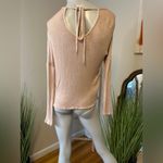 Topshop  Lightweight Sweater Keyhole Back with Tie US2 Blush Pink Photo 1