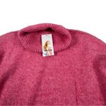 Pretty garden Pink Tunic Turtle Neck Long Sleeve Knit Sweater Dress Women's Sz M Photo 2