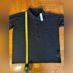 J.Crew NWT -  - Black Stretch Linen Polo Shirt (M) Photo 3
