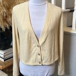 Saylor  Slouchy Oversized cropped cable knit cardigan Sweater Top Size XS Photo 1