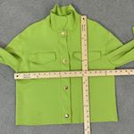 Joie  Reverse Seam Jersey Knit Crop Lady Jacket Lime Green XS Photo 11