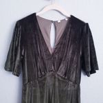 Baltic Born  Vivian Olive Green Velvet Maxi Dress Photo 3