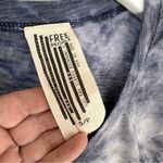 Free People Ragabond “L.A.” Blue and White Tie Dye Short Sleeve T Shirt SZ S Photo 8