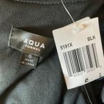 AQUA Black Sequined Long Sleeve Cut Out Sheath Cocktail Dress Size 6 by Photo 7