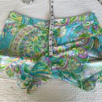 Lilly Pulitzer  Buttercup teal paisley scallop shorts 0 Photo 6