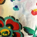 Tory Burch  Women's Shirt Sz 0 Floral Cotton‎ Bell Sleeve Boho  Clear Sequin Photo 11