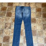 Bebe Carmen Tattered Ripped Faded Distressed Skinny Mid Rise Jeans 26 Photo 6